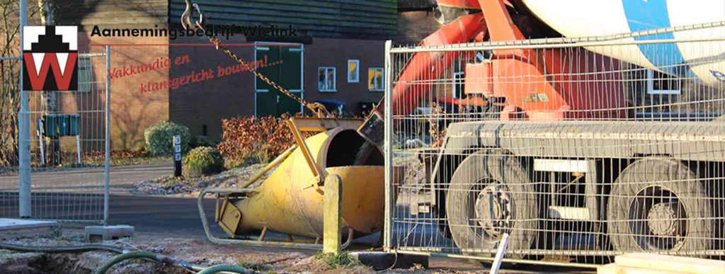 betonvloer laten storten door aannemersbedrijf Wielink