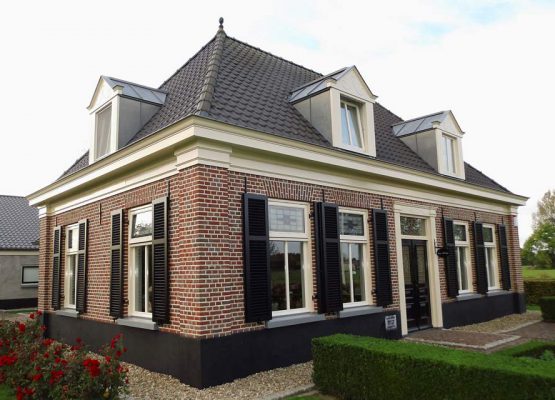 detail bouw landelijke woning door aannemersbedrijf Wielink