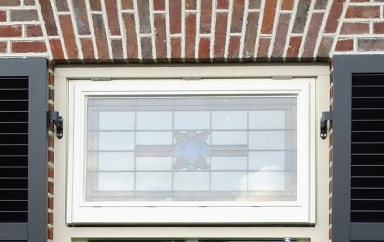 glas in lood ramen landelijke woning