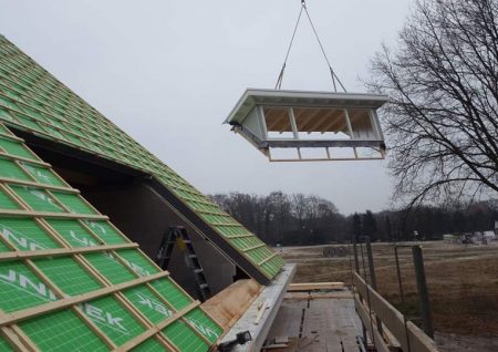 Bouw van vrijstaande woning op plan Molenbeek in Nunspeet, door aannemersbedrijf Wielink