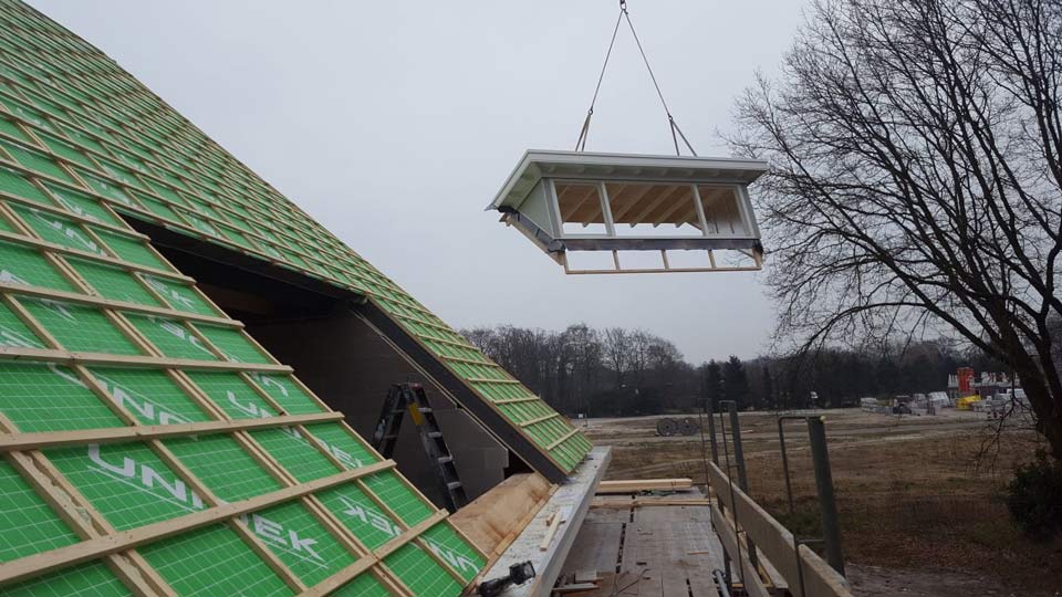 Bouw van vrijstaande woning op plan Molenbeek in Nunspeet, door aannemersbedrijf Wielink