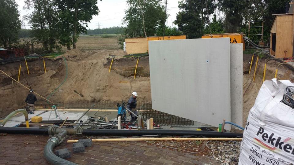 prefab betonkelder laten storten in zwolle door aannemersbedrijf bouwbedrijf wielink