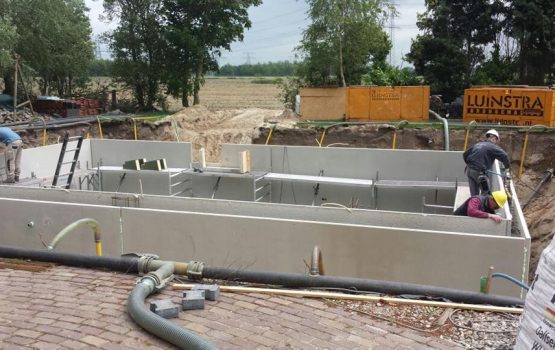 prefab betonkelder laten storten in zwolle door aannemersbedrijf bouwbedrijf wielink