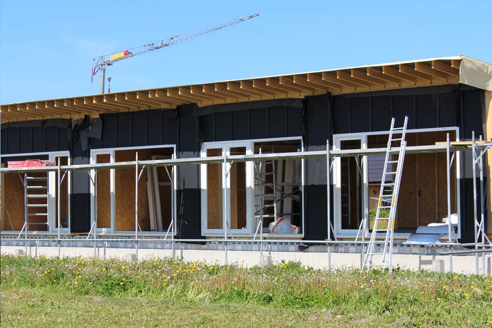 prefab houten huis - houtskeletbouw woning laten bouwen. Kan ook worden gebruikt als gastenverblijf of recreatiewoning