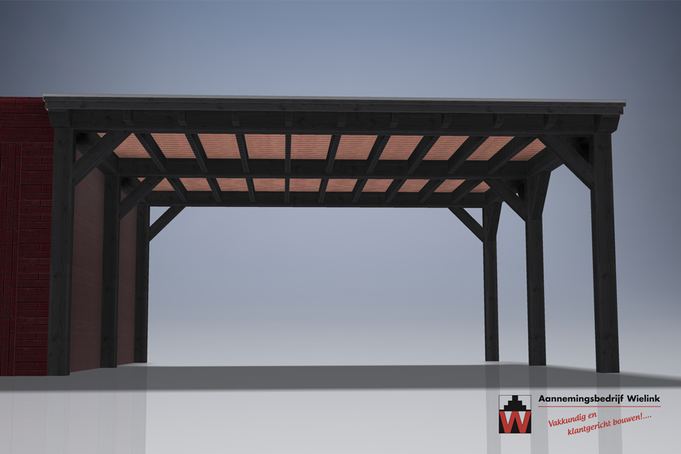 carport op maat - carport met schuur - carport bouwpakket - Douglas of eiken carport (4)