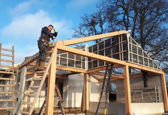 Houtskeletbouw woning - houten huis - exclusieve houtbouw aannemersbedrijf - bouwbedrijf Wielink - Prefab houten huis bouwen