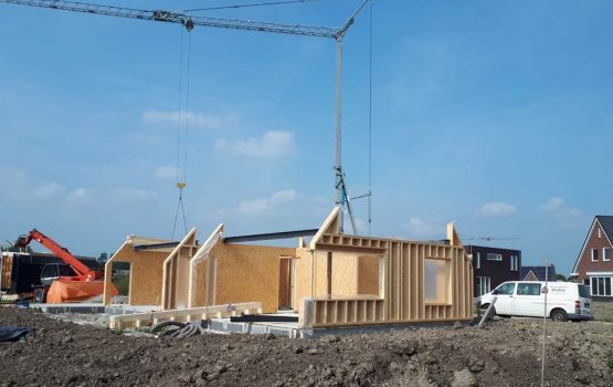 Houtskeletbouw woning - houten huis - exclusieve houtbouw aannemersbedrijf - bouwbedrijf Wielink - Prefab houten huis bouwen