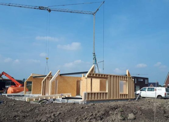 Houtskeletbouw woning - houten huis - exclusieve houtbouw aannemersbedrijf - bouwbedrijf Wielink - Prefab houten huis bouwen