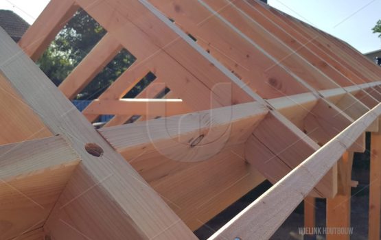 kapschuur constructie douglas of eiken bouwpakket prefab laten maken wielink houtbouw